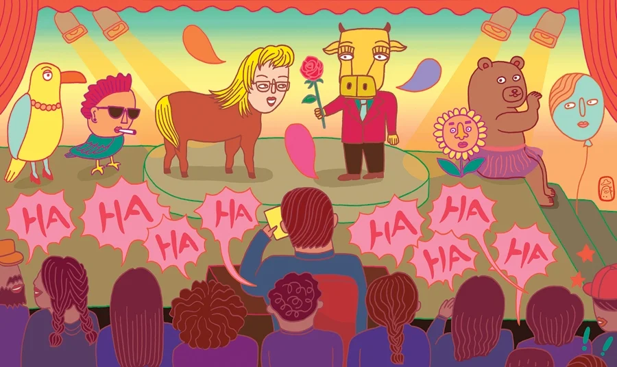 'Lessons in Laughter' , Rhode Island Monthly Ding Ding Hu '13