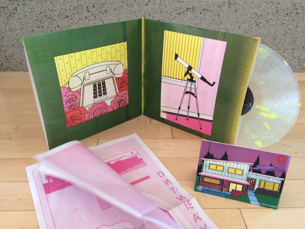 Vinyl Mood packaging with comic
