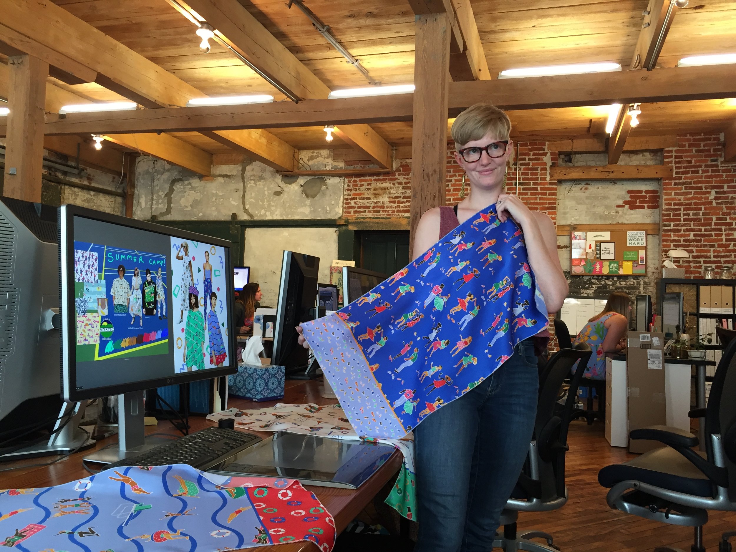 At the end of our internship, Tiffany and I presented our independent projects to all the designers and staff.