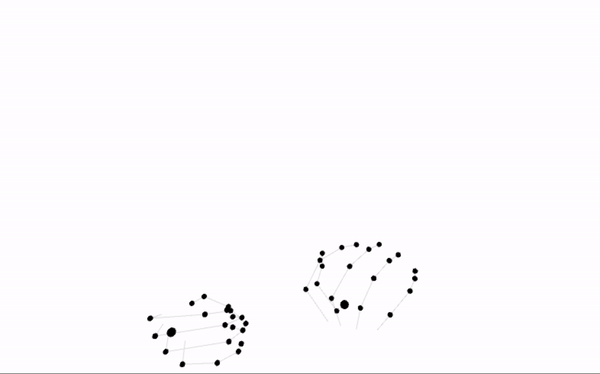Screen recording of hand improvisations from rehearsal
