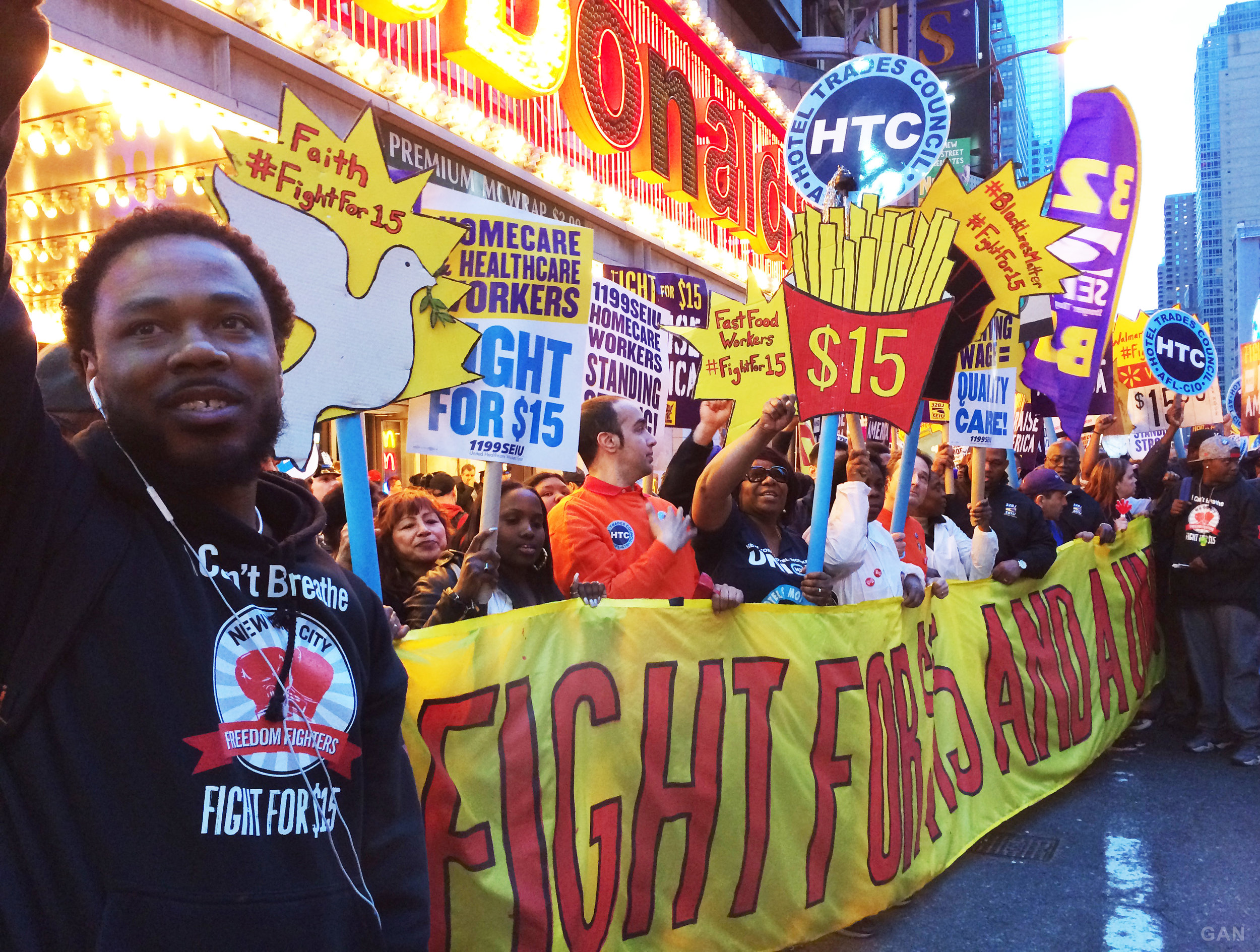 #FightFor15 Mass March and Rally