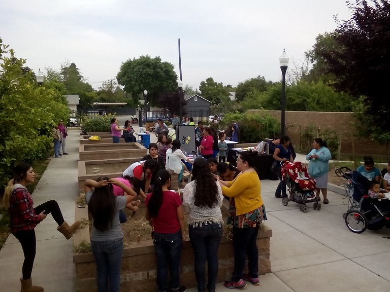 Apr 22, 2015 - Earth Day event – A bicycle maintenance demonstration was presented to the public in attendance in order to promote alternative transportation. Earth Day is always a fun community event for youth and families. Youth also planted seeds in the garden and learned about planting, and the issue of food security.