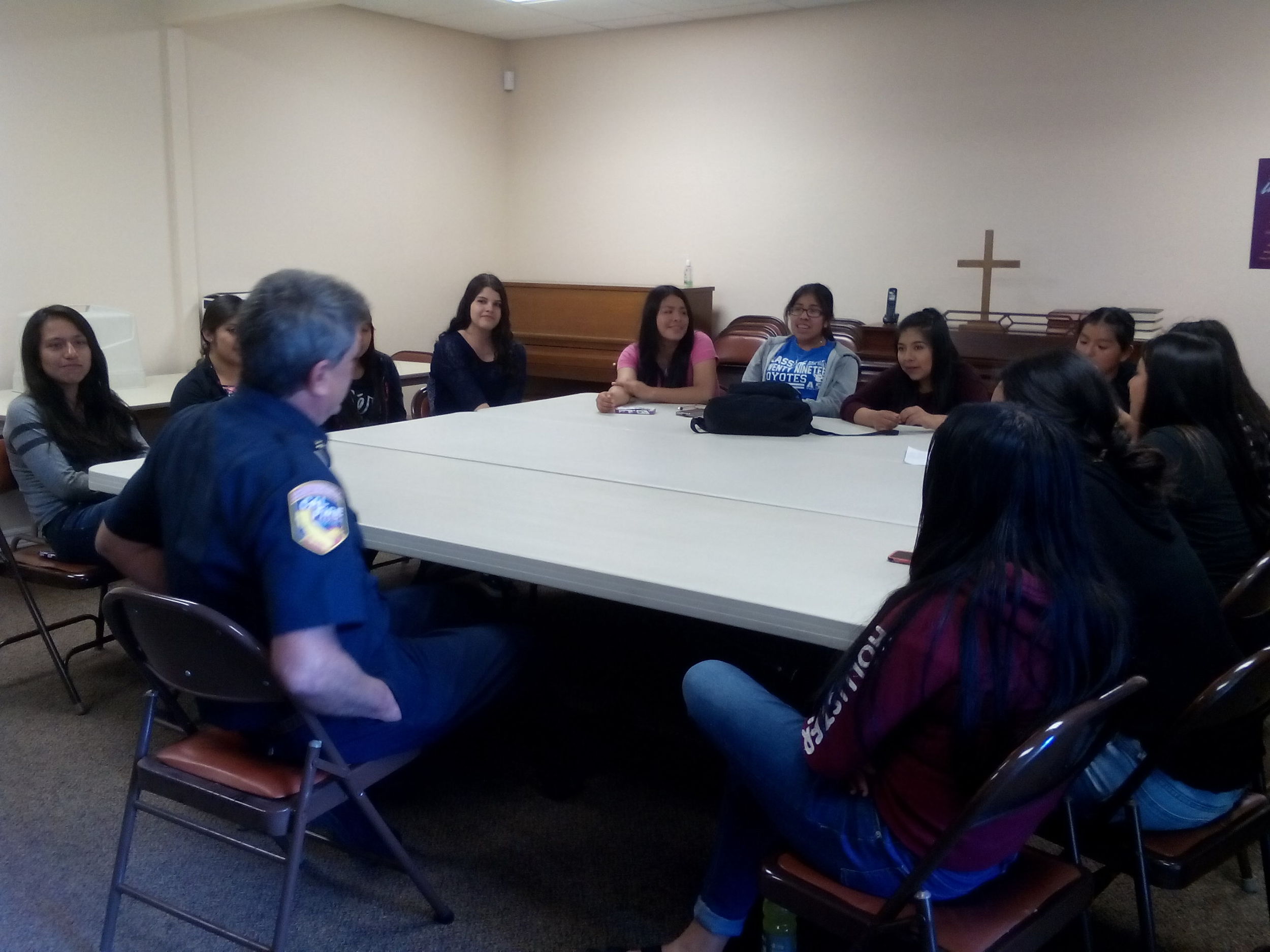 A forestry specialist from Cal Fire visited Madera Youth Leaders to talk about tree planting. He covered topics such as drought tolerant trees, best time of year to plant, and greenhouse gas reduction. Our 3-year long tree planting project begins in October 2016. We are planting several trees at 3 schools, and later at 3 parks. We will be planting Chinese Pistachio, Chinese Elm, and Southern Live Oak trees. In the meantime, we're going to learn more about these topics and recruit volunteers to help us plant. If you would like to volunteer, please call the MCCJ office at (559) 661-1879