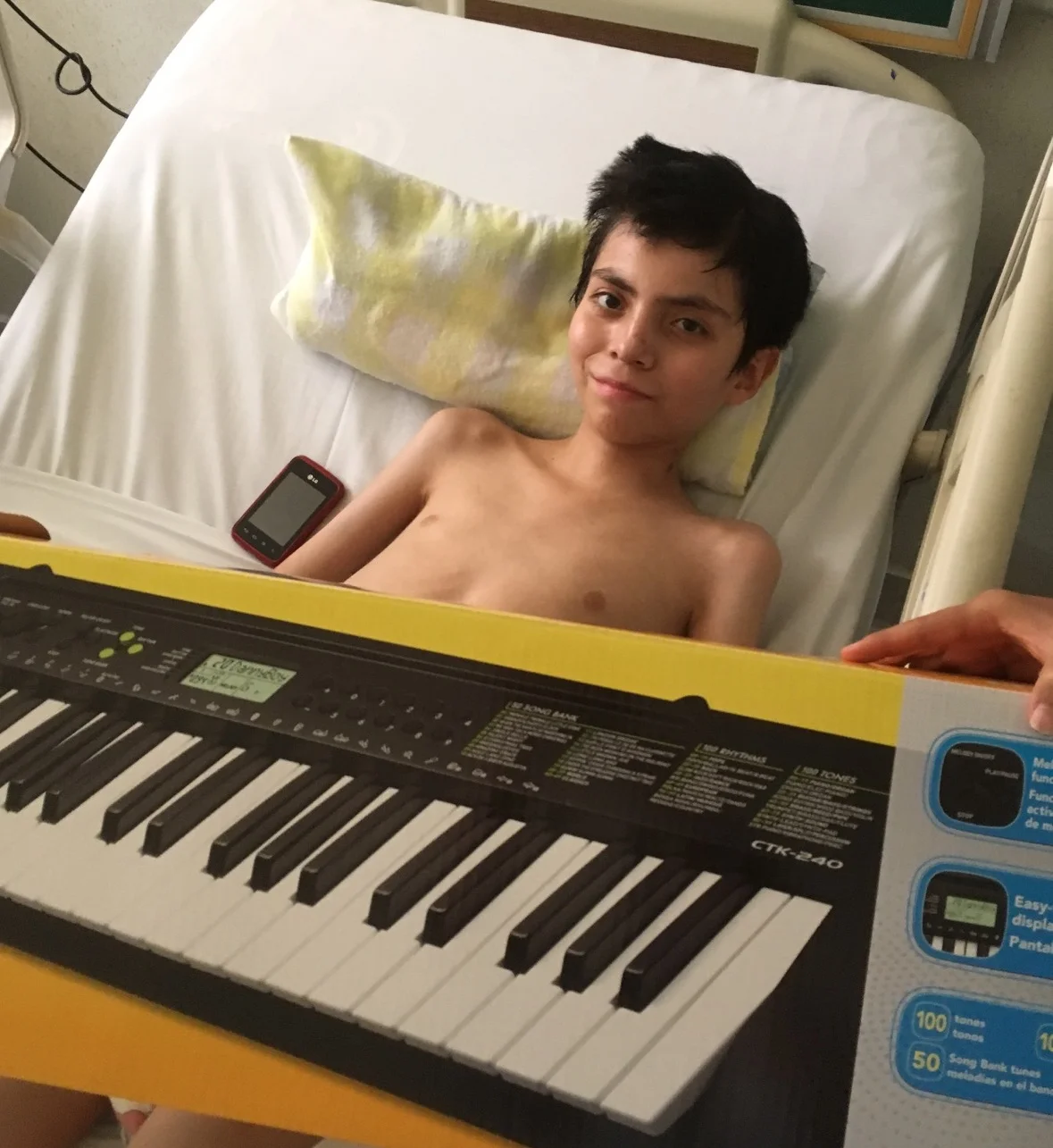 Name: Alexander Age: 14 Hometown: México City, México Gift: Electronic Keyboard Read more...