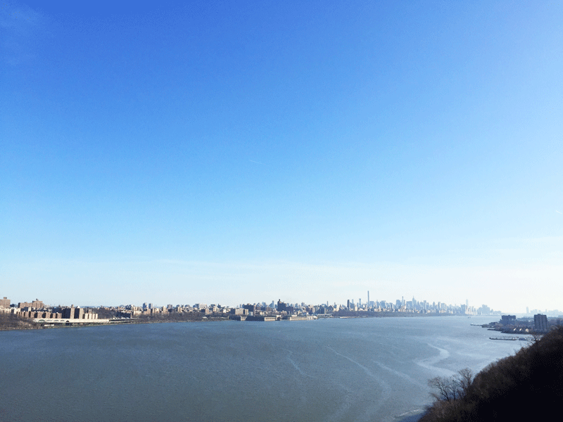 The city looks so tiny from here