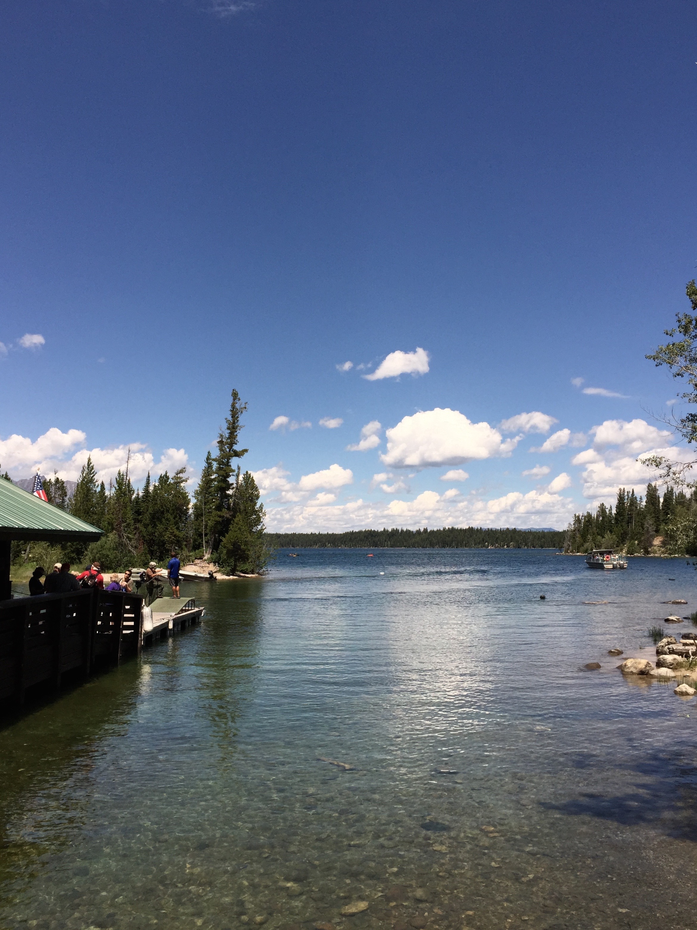 This was the boat dock. Look at how clear that water is!