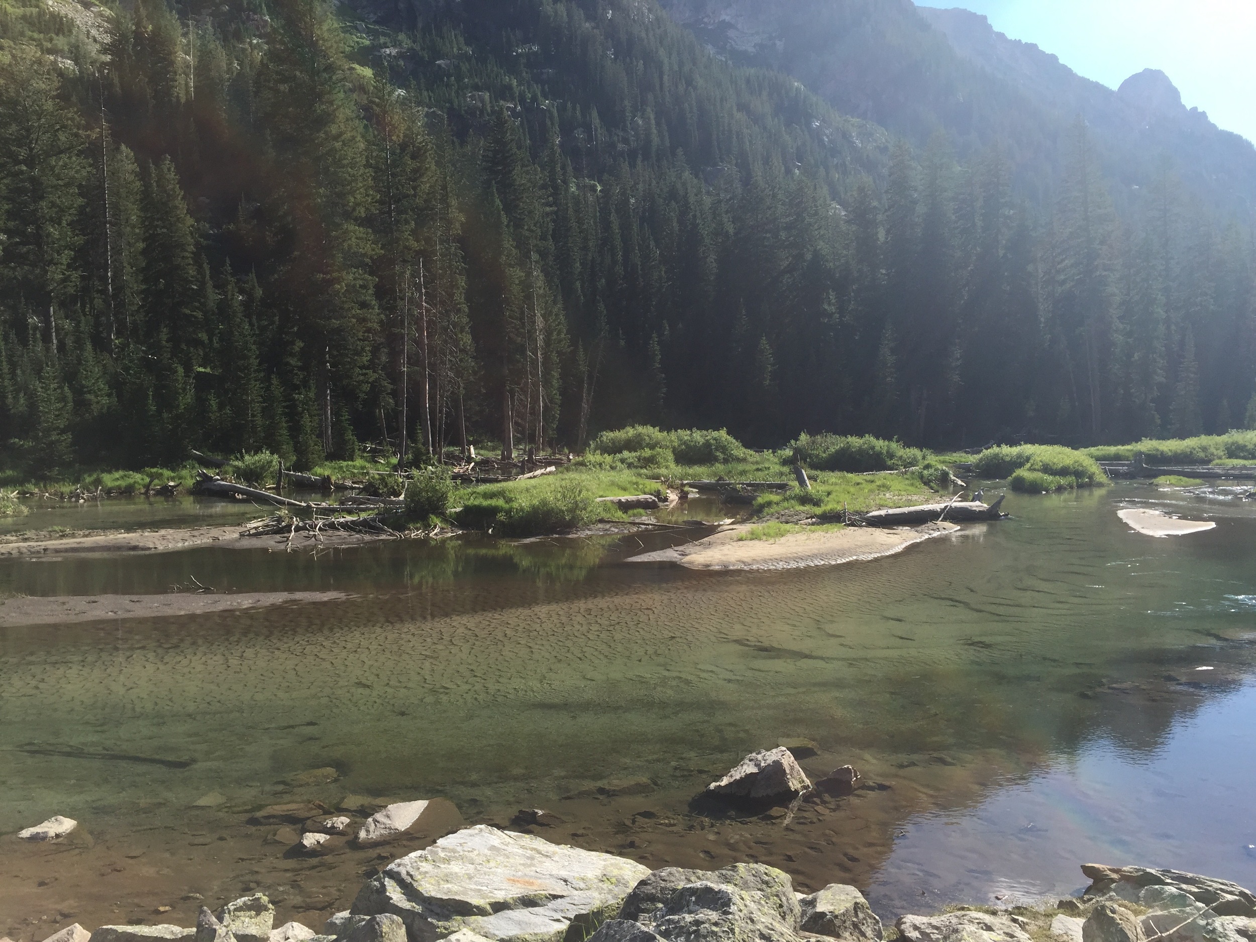 That water! So clear! And splashing it on my sweaty face felt ah-mazinggg!
