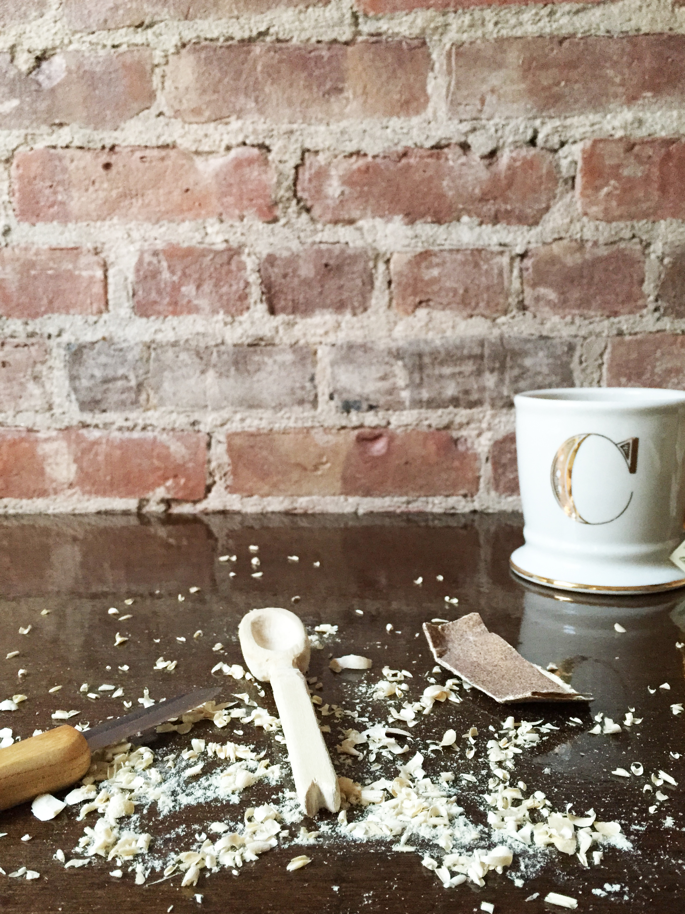 My second spoon...stay tuned! Also, I have a legit craft table in my room now. Moving on up!!
