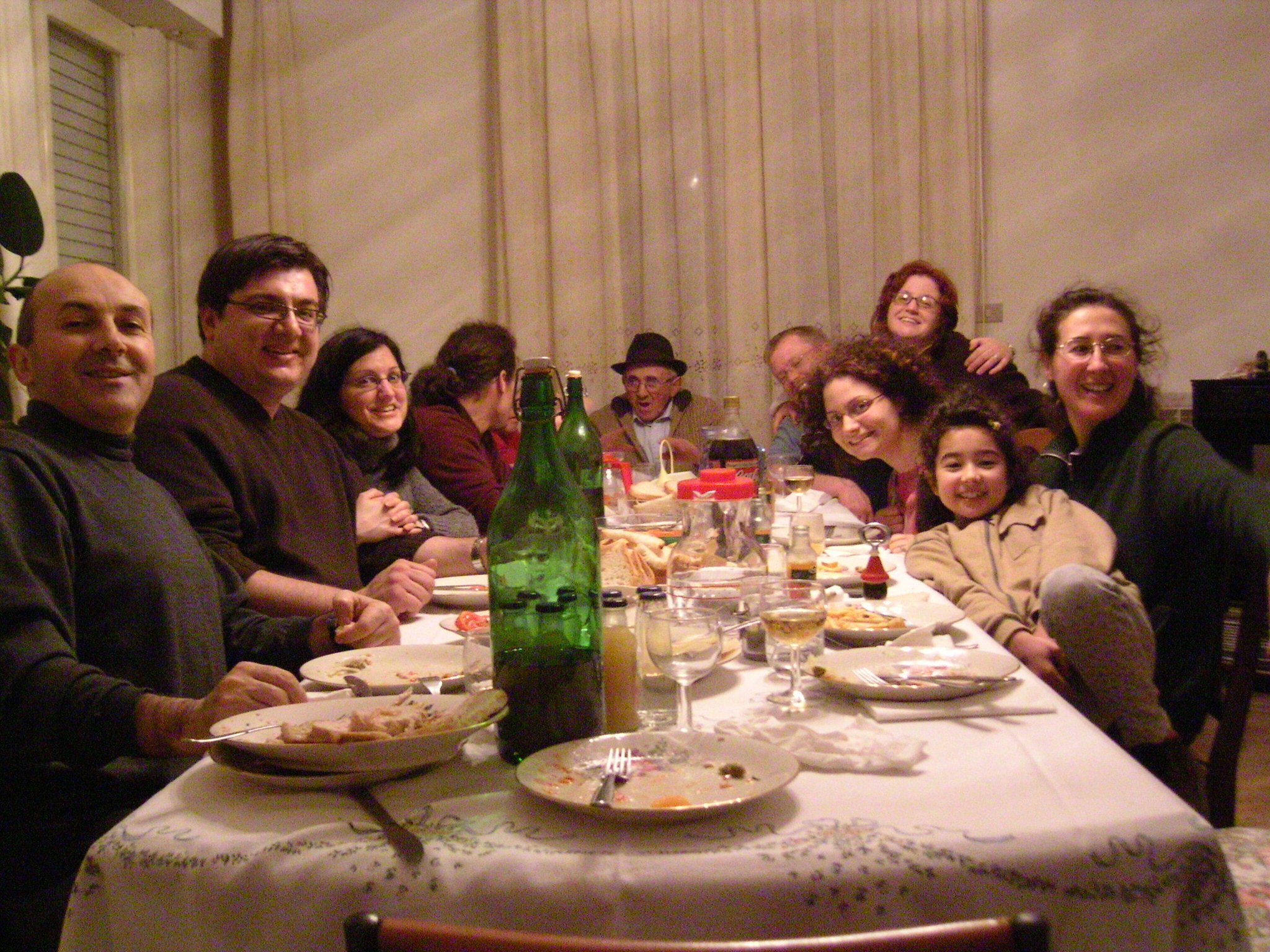 Dinner with family in Abruzzo