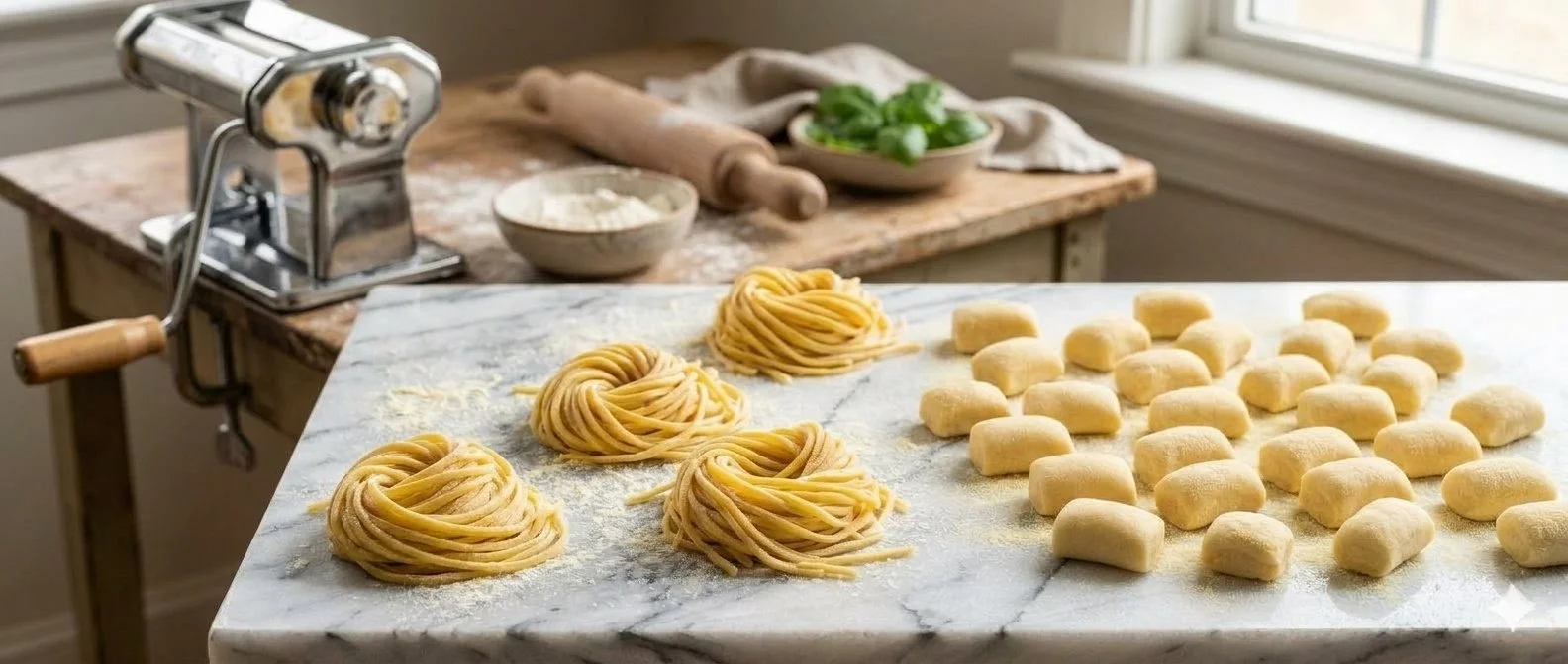 fresh pasta and ghnocci