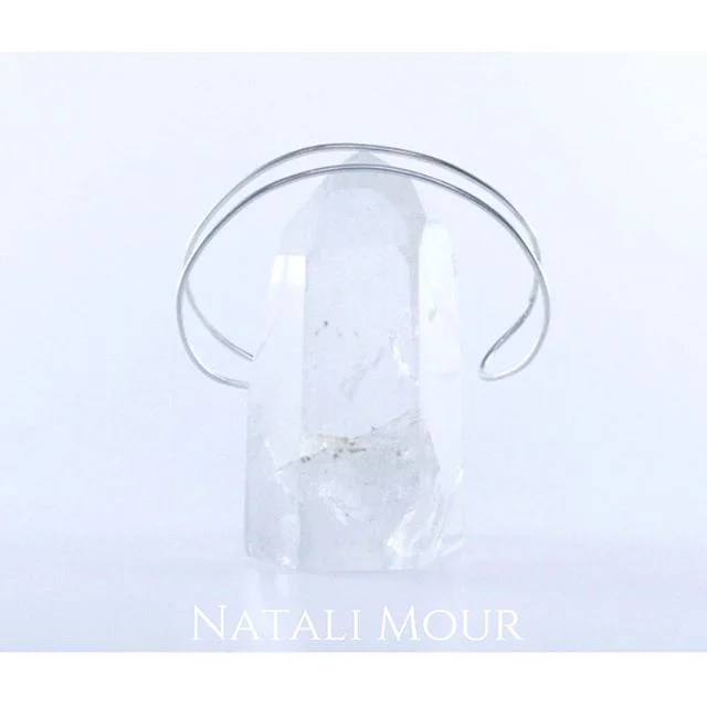 &bull;SILVER CUFFS&bull;
Goes perfectly with any outfit! Find them on our P U R I T Y Collection. 
Happy Saturday ☺️ #natalimour #handmade #cuff #bracelet #silver #minimal #minimaljewelry #lessismore #yesplease #ineedthis #simple #daintyjewelry #fash