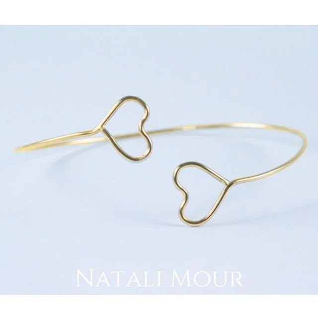 &bull; TWO ❤️ BRACELET &bull;
Adorable, right? Available on our A M O U R Collection 💕 Link in Profile.

Have a marvelous day everyone 😁👍🏻 #natalimour #handmadejewelry #handmade #jewelry #jewelrydesign #designer #yesplease #omg #namaste #meditati
