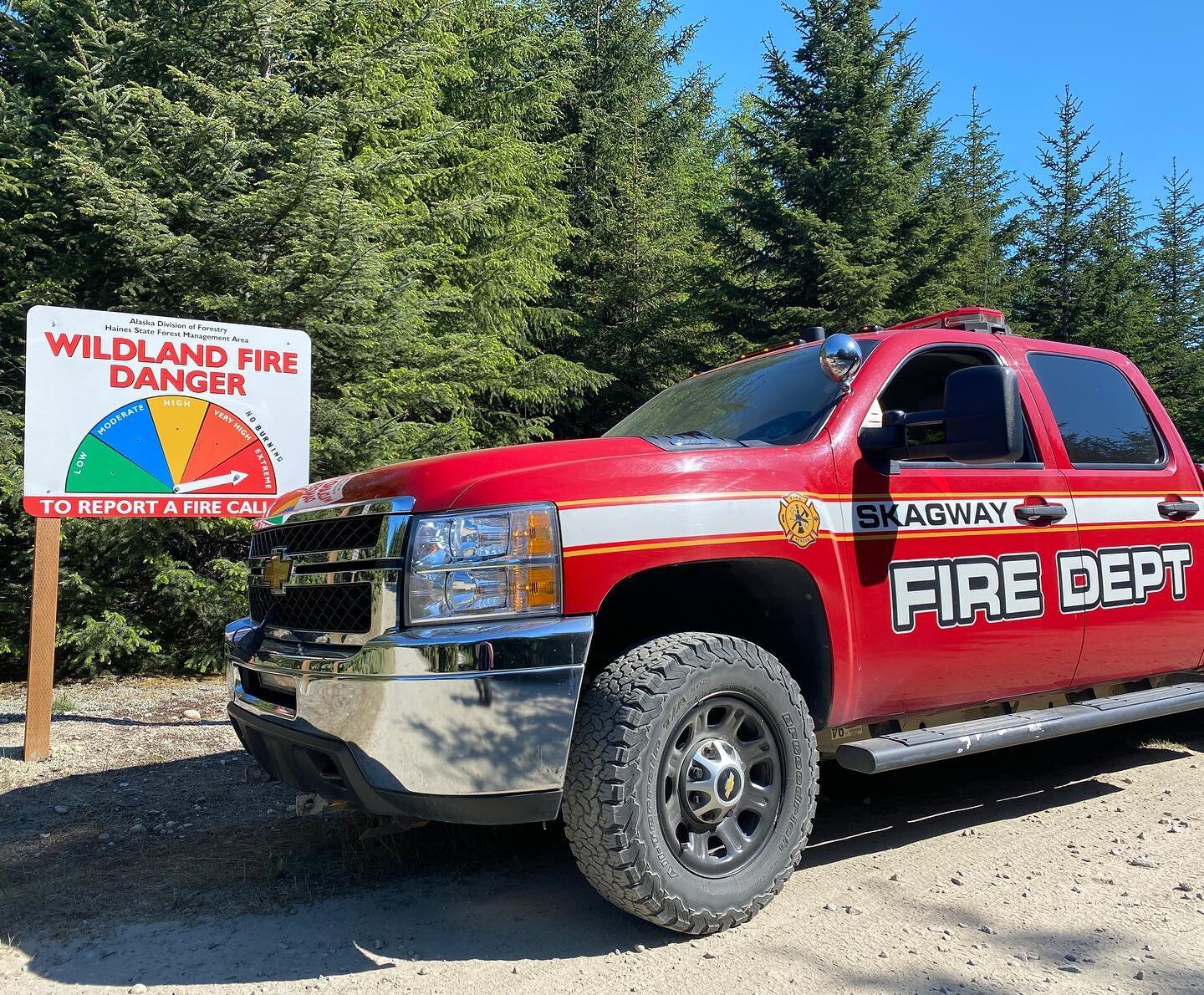 Extreme Fire Danger in Skagway. Burn permits are currently suspended. See the department website for more information.