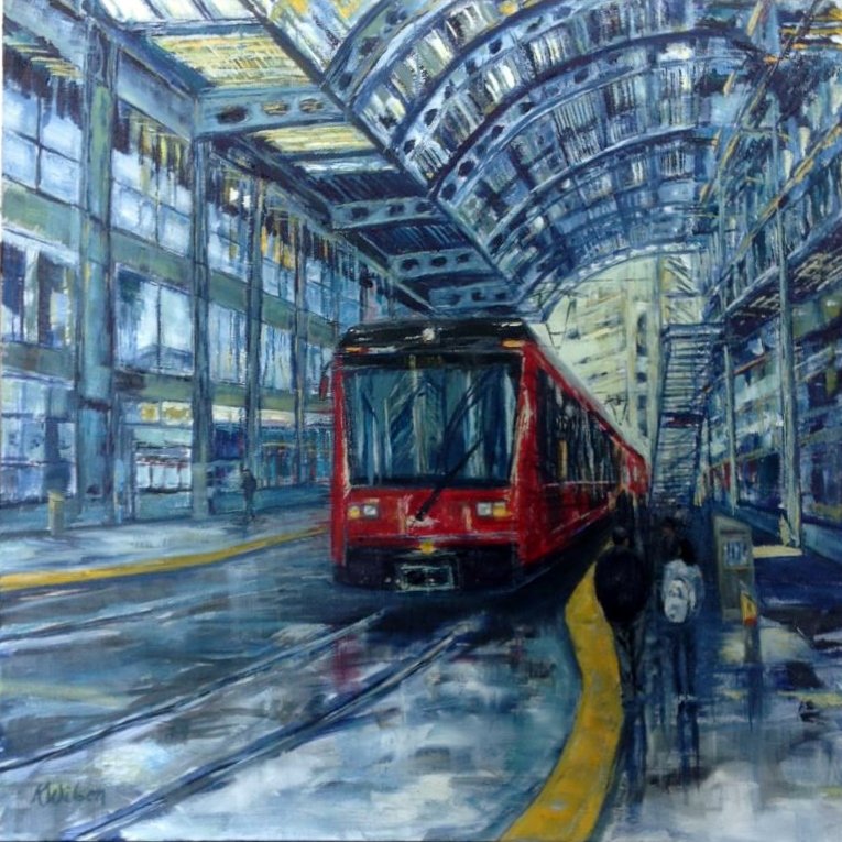 1036 - Blue Line to TJ - Ken Wilson - oil on canvas - 24x24.jpg