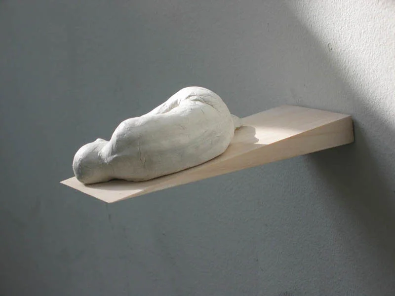 Edge, 2 x 3 x 5 inches, Ceramic, Wood - 2006