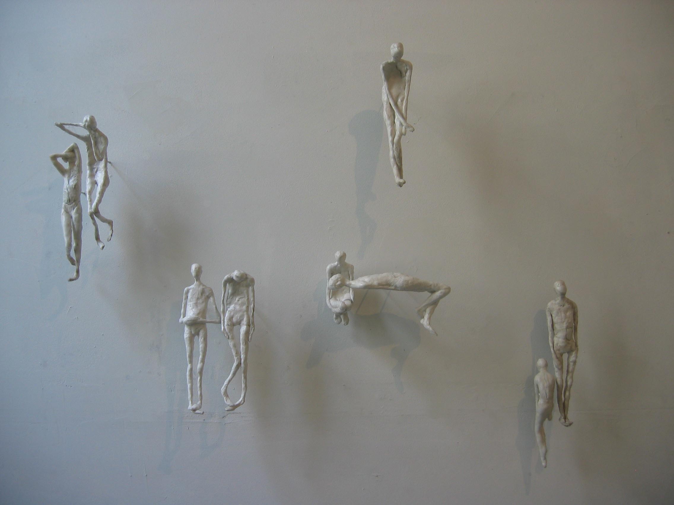 Transitions , 2008, Ceramic, Wax, 42 x 45 x 7 Inches