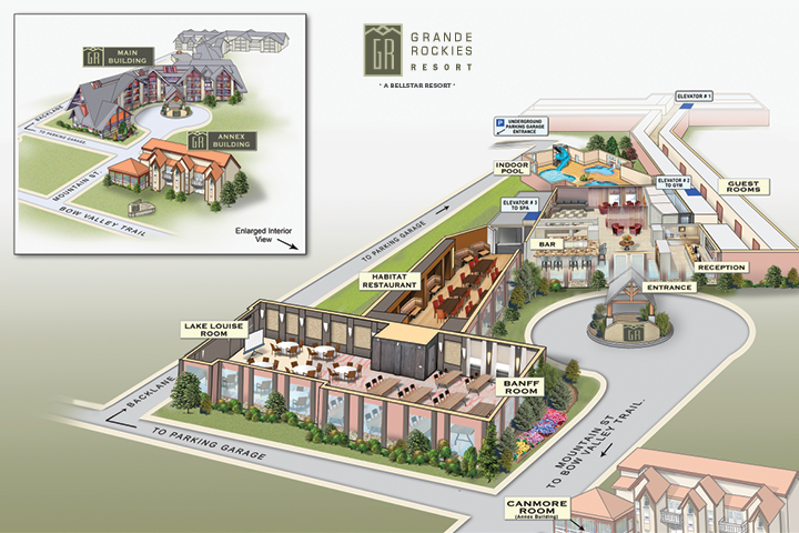 View Grande Rockies Resort Property Map