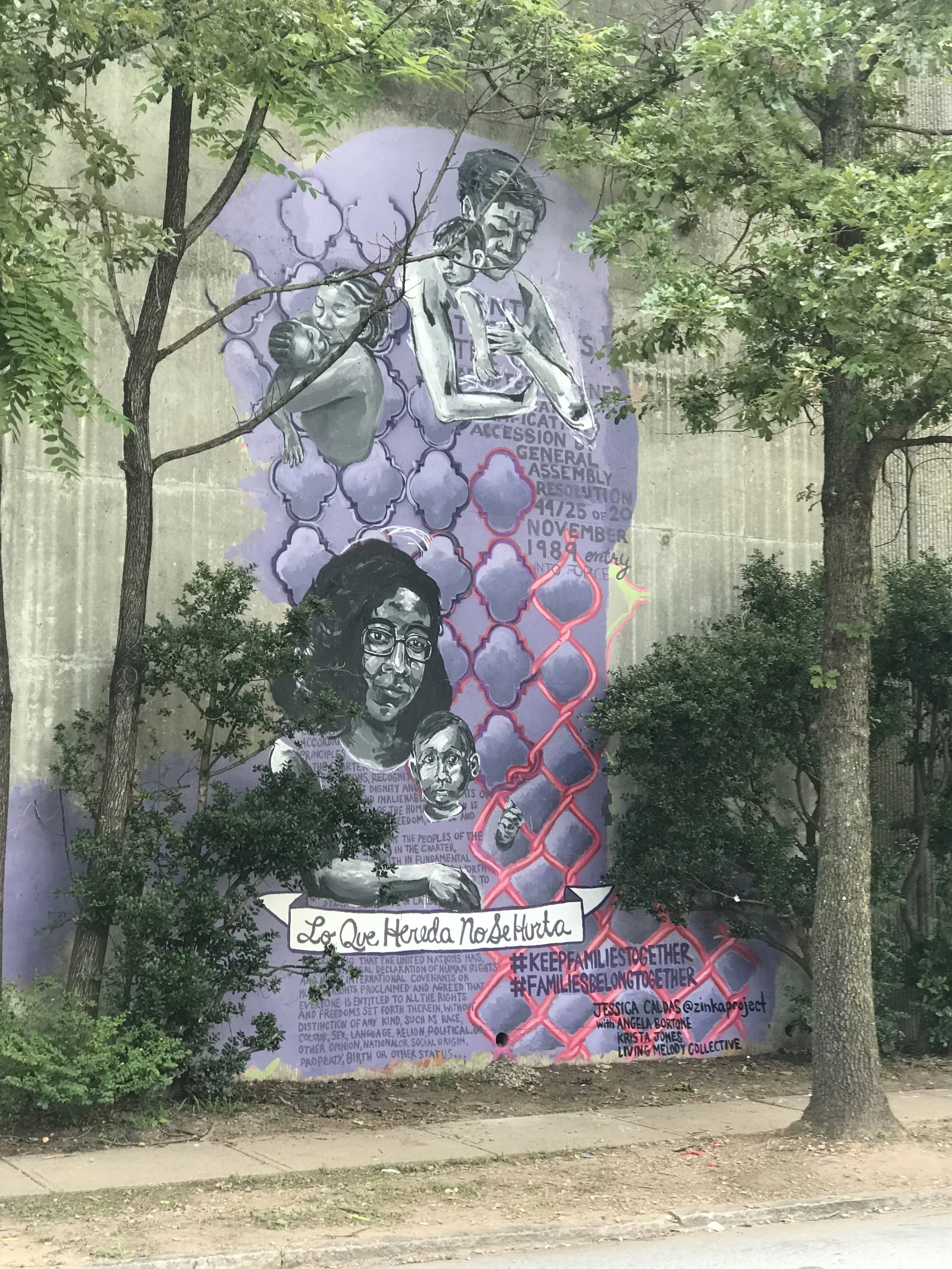 Lo Que Hereda No Se Hurta — A Mural that I assisted Jessica Caldas with.Lo Que Hereda No Se Hurta mural was done during Forward Warrior 2018 and measures about 25 feet tall. Jessica Caldas is the lead artist, and Krista Jones and I assisted her in t…