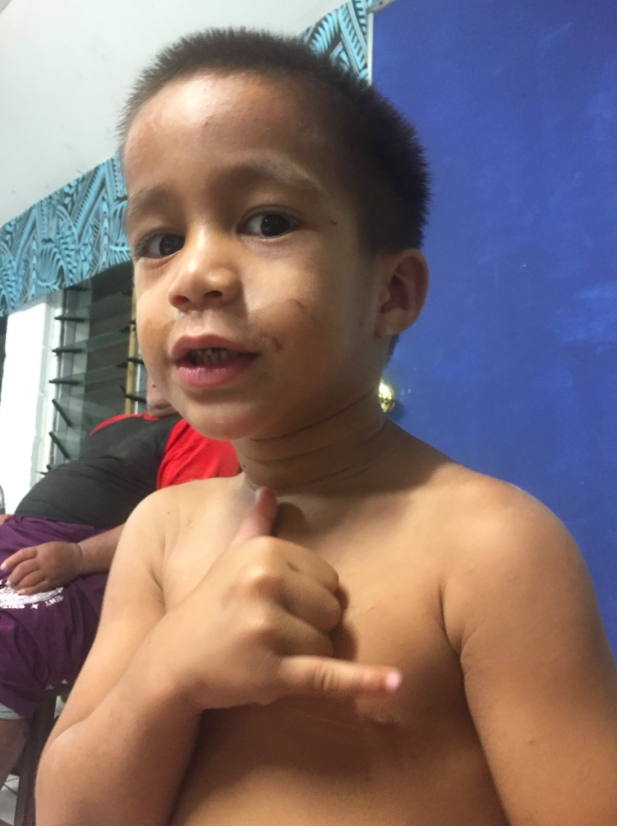 Puca, he is a wild and crazy man! He is all over the place and always having a good time!