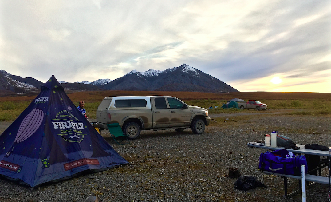 This is where we camped at Galbraith Lake