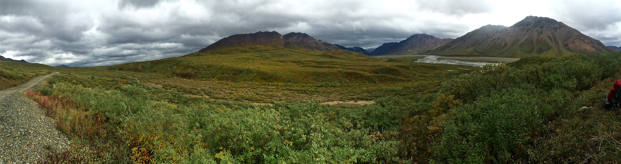 This is where we waited for the bus on the way out of the backcountry