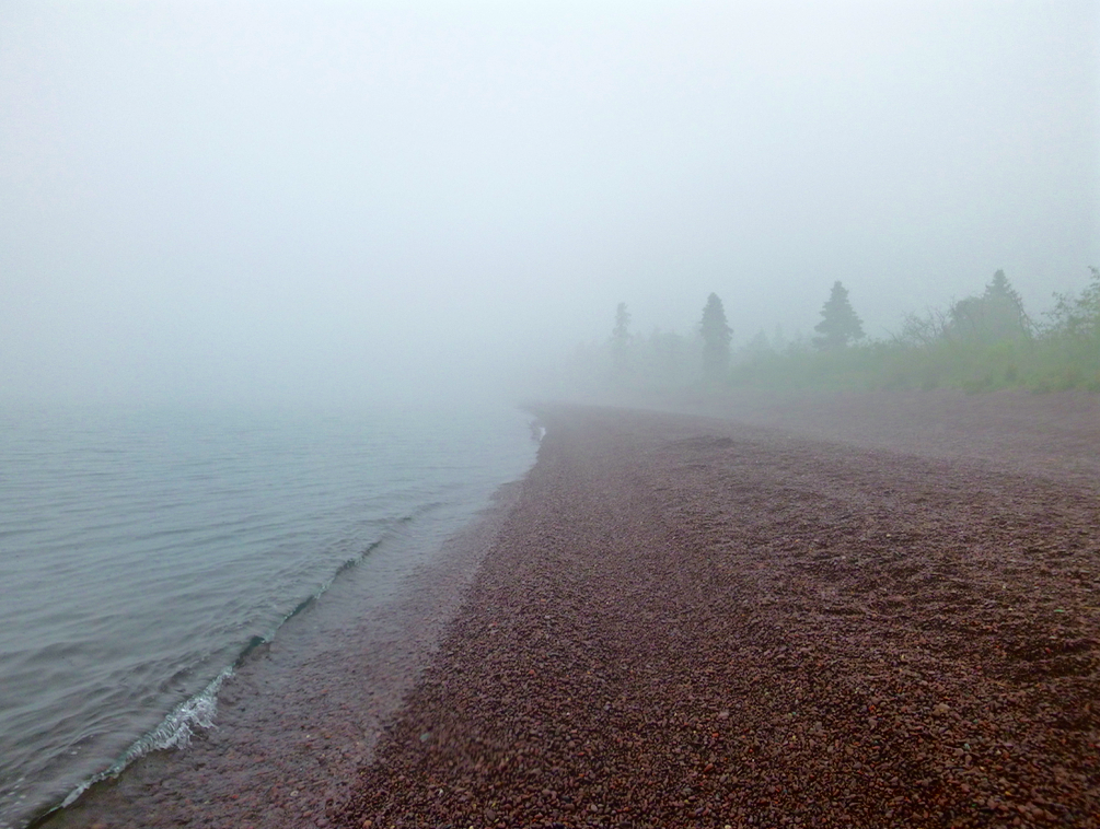 We were told that this beach was pretty and sometimes had moose out in the shallows...we did not see any!