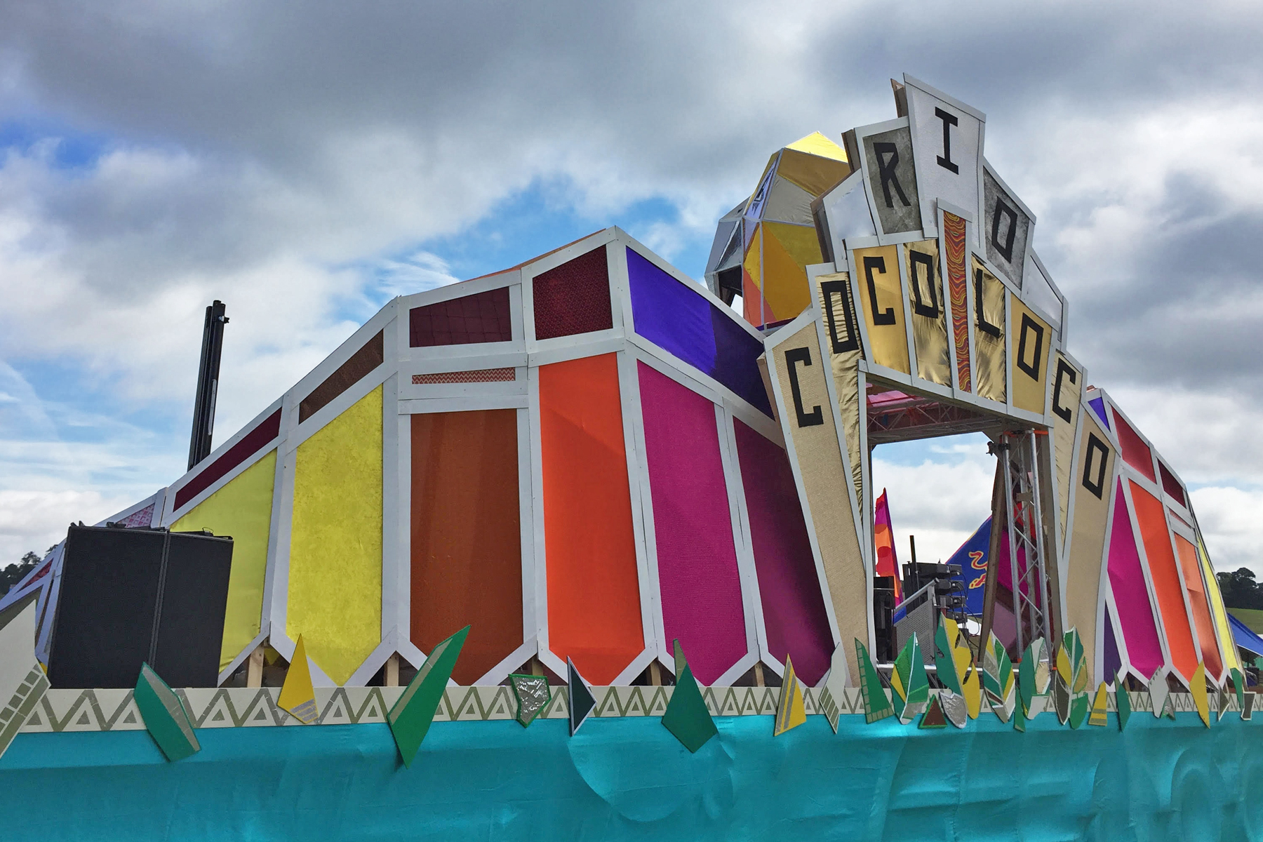 *Lettering reading "RIO COCO LOCO" is removed from the piece for future bookings