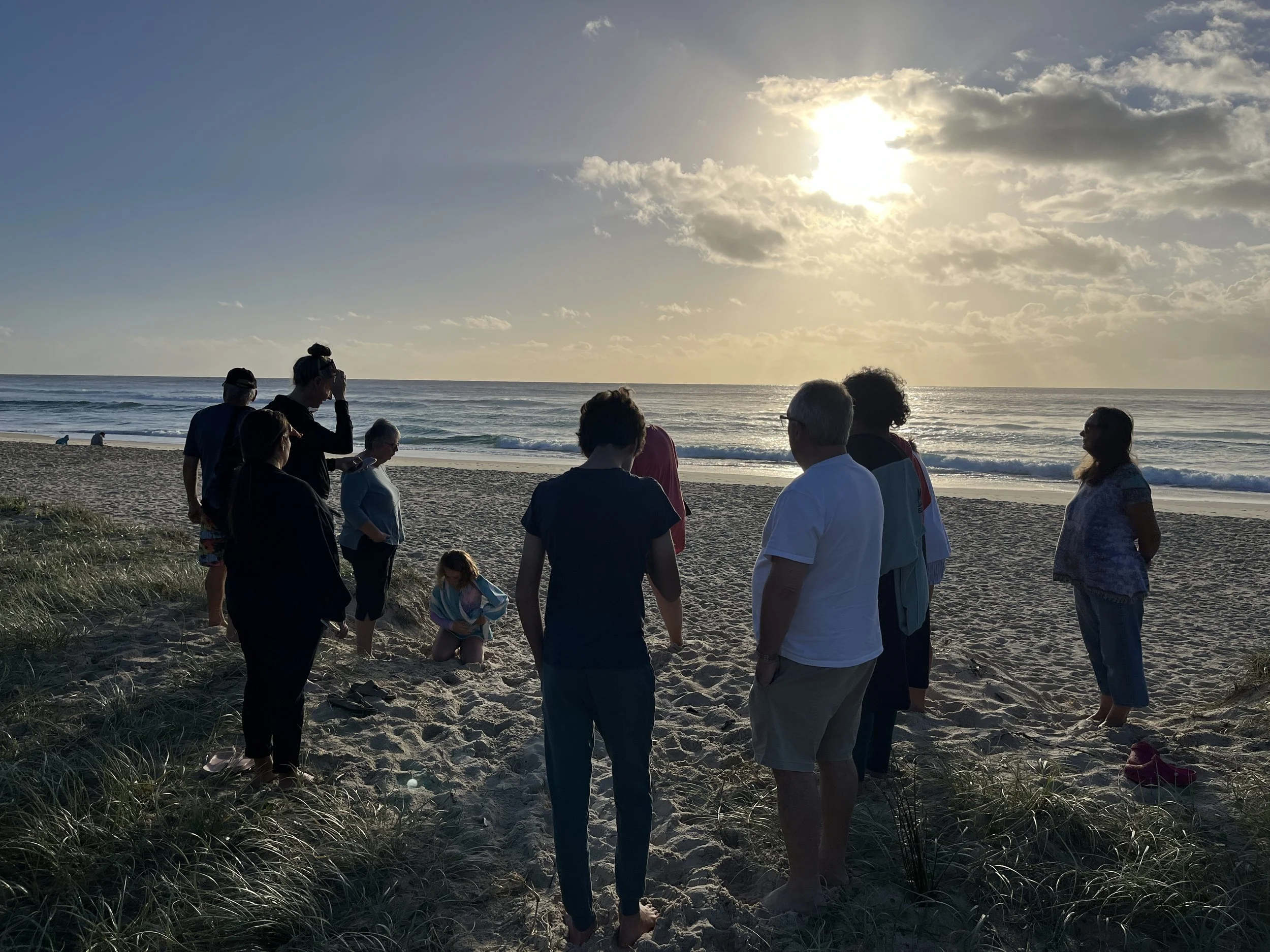  Some of us even made it to the beach on a meditation walk to watch the sunrise.&nbsp;&nbsp; 