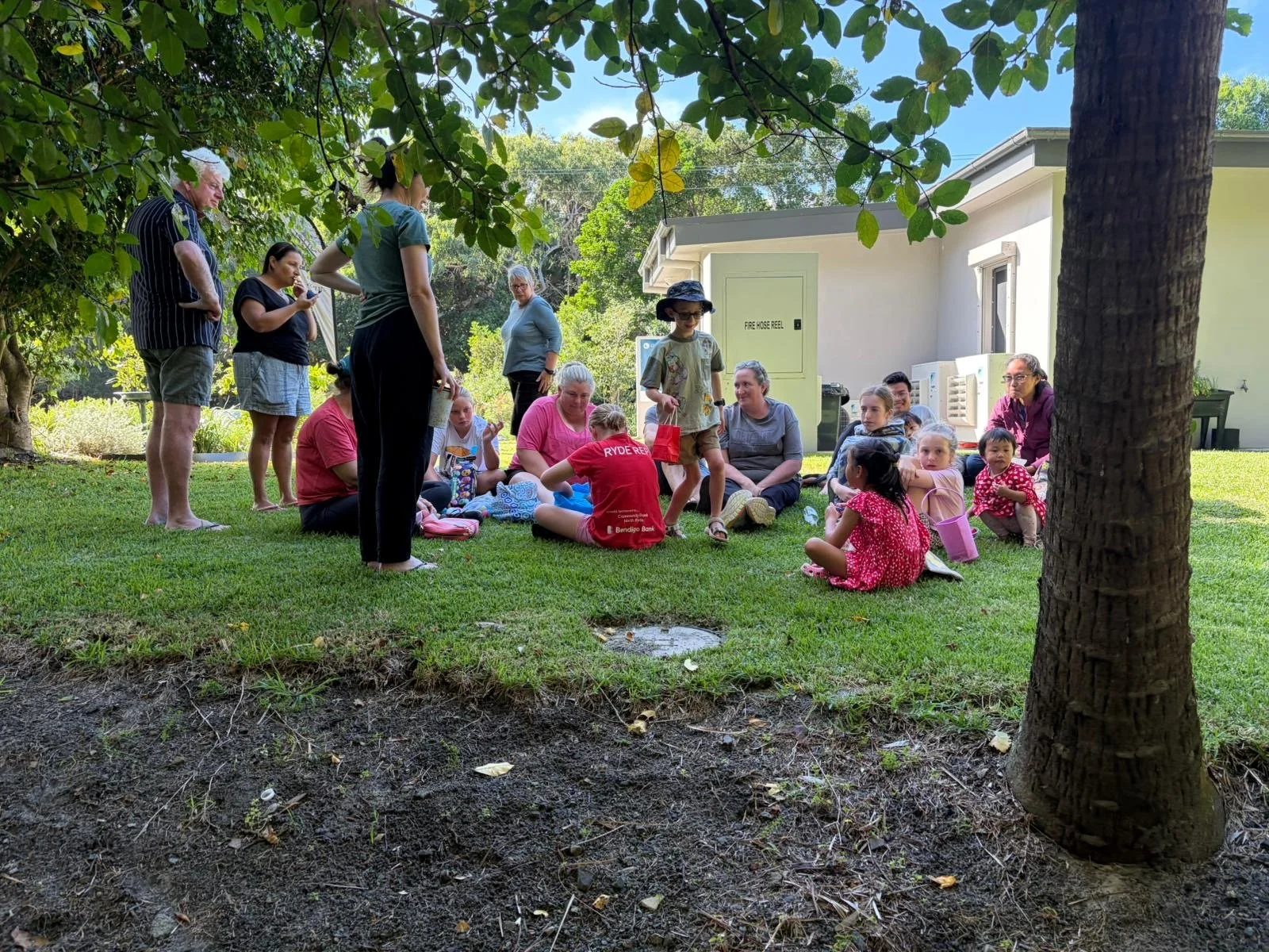  After the Easter egg hunt 