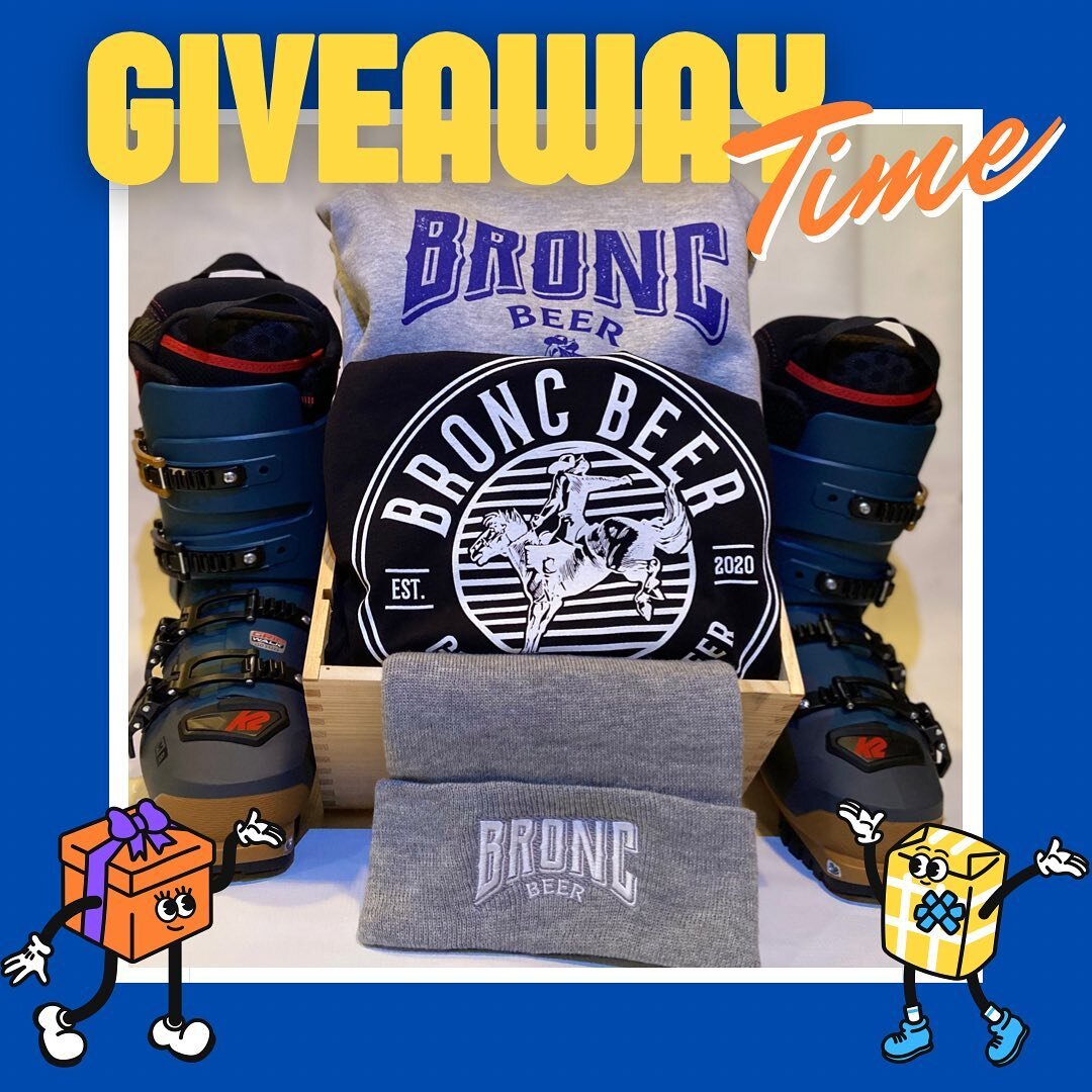 GIVE AWAY TIME!!!
 
Spanky said it&rsquo;s getting cold out there and wants you to be warm this ski season. So do the awesome folks over @broncbeer So, we&rsquo;ve teamed up with them to help keep you tricked out and toasty on the slopes this winter!