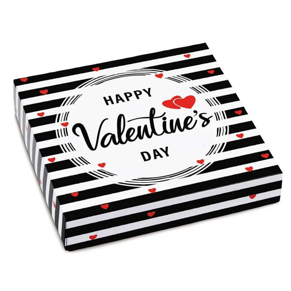 Happy Valentine’s Day Square Box<p>1 LB. $45.00 / ½ LB. $24.00