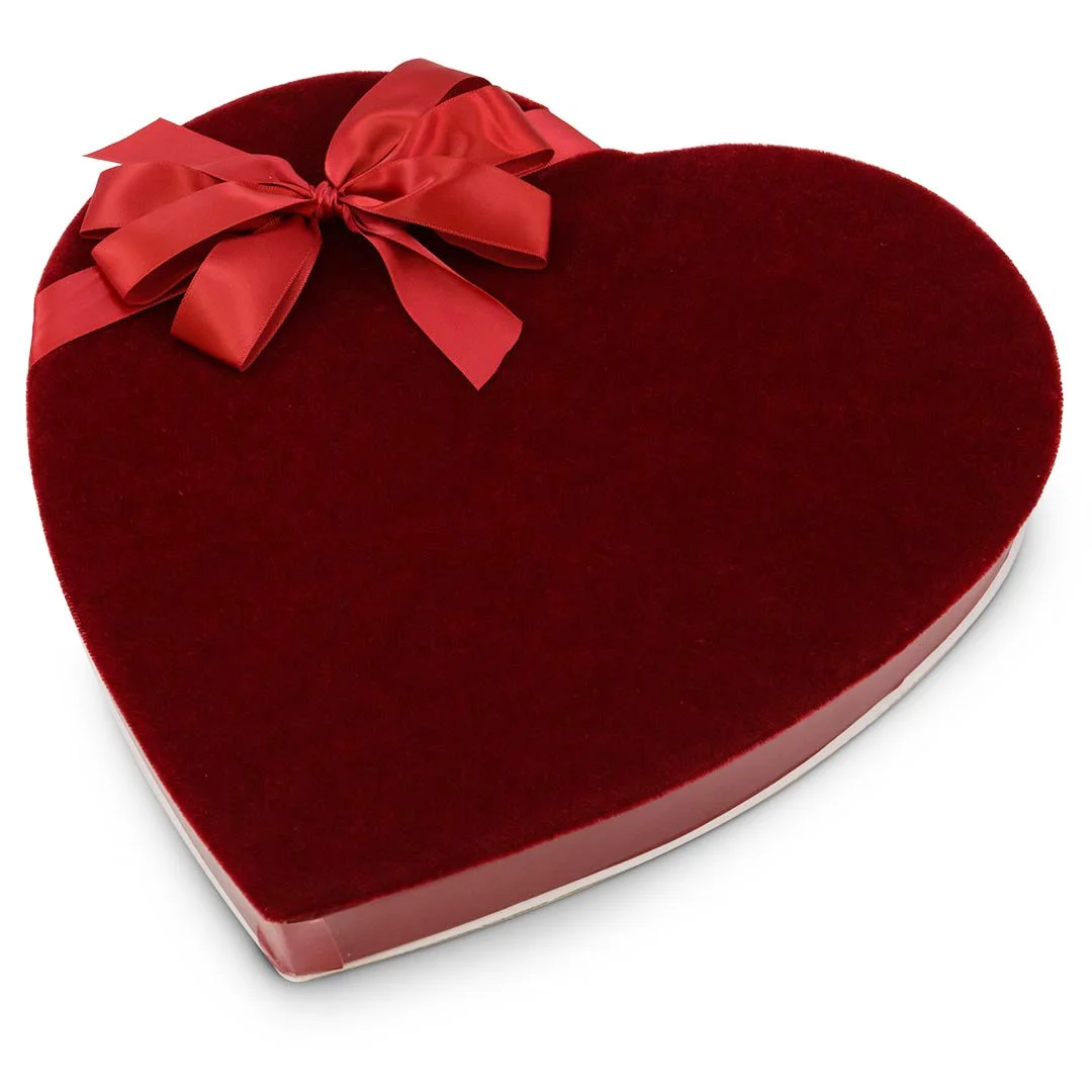 Red Velvet Heart w/ Bow<p>2  LB. $92.00