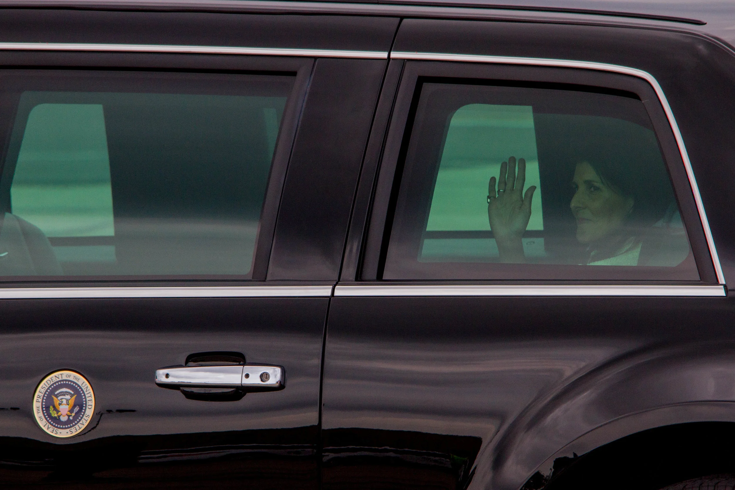 President Trump Arrives in Long Island