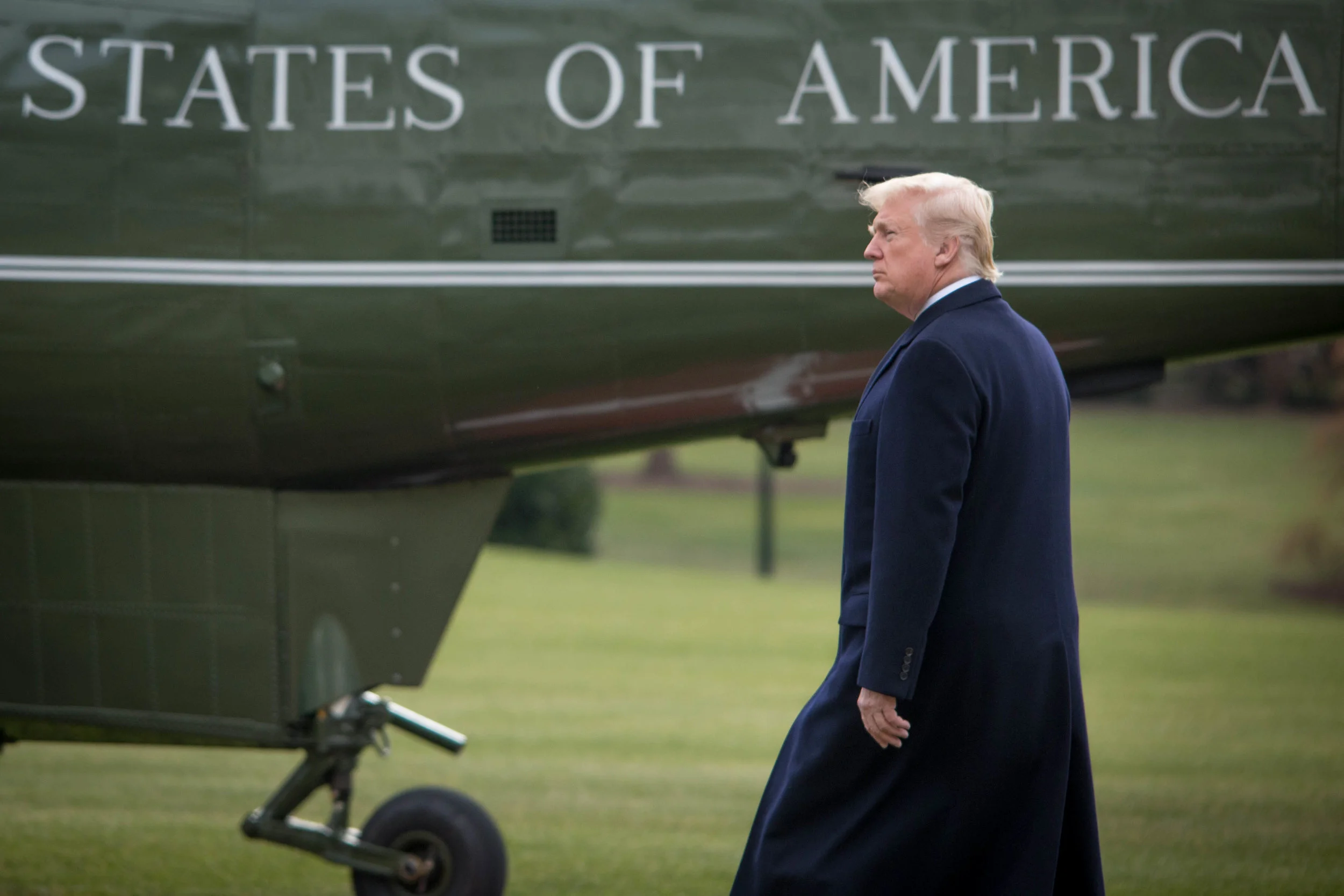 President Trump Departs White House for Christmas in Florida Dec