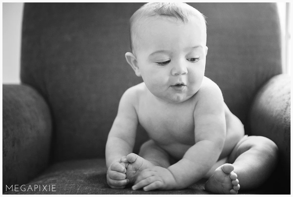 Jack, Six Months Old | Durham Family Portrait Session