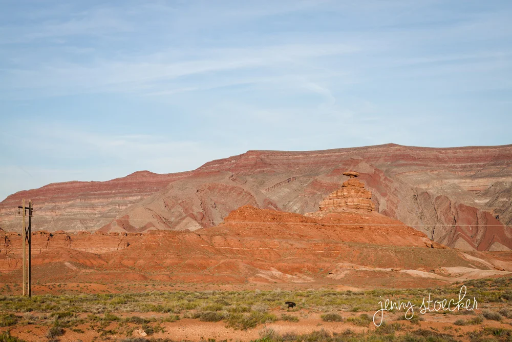 No joke, this was my Mom's favorite part—Mexican Hat rock. Can you see it?
