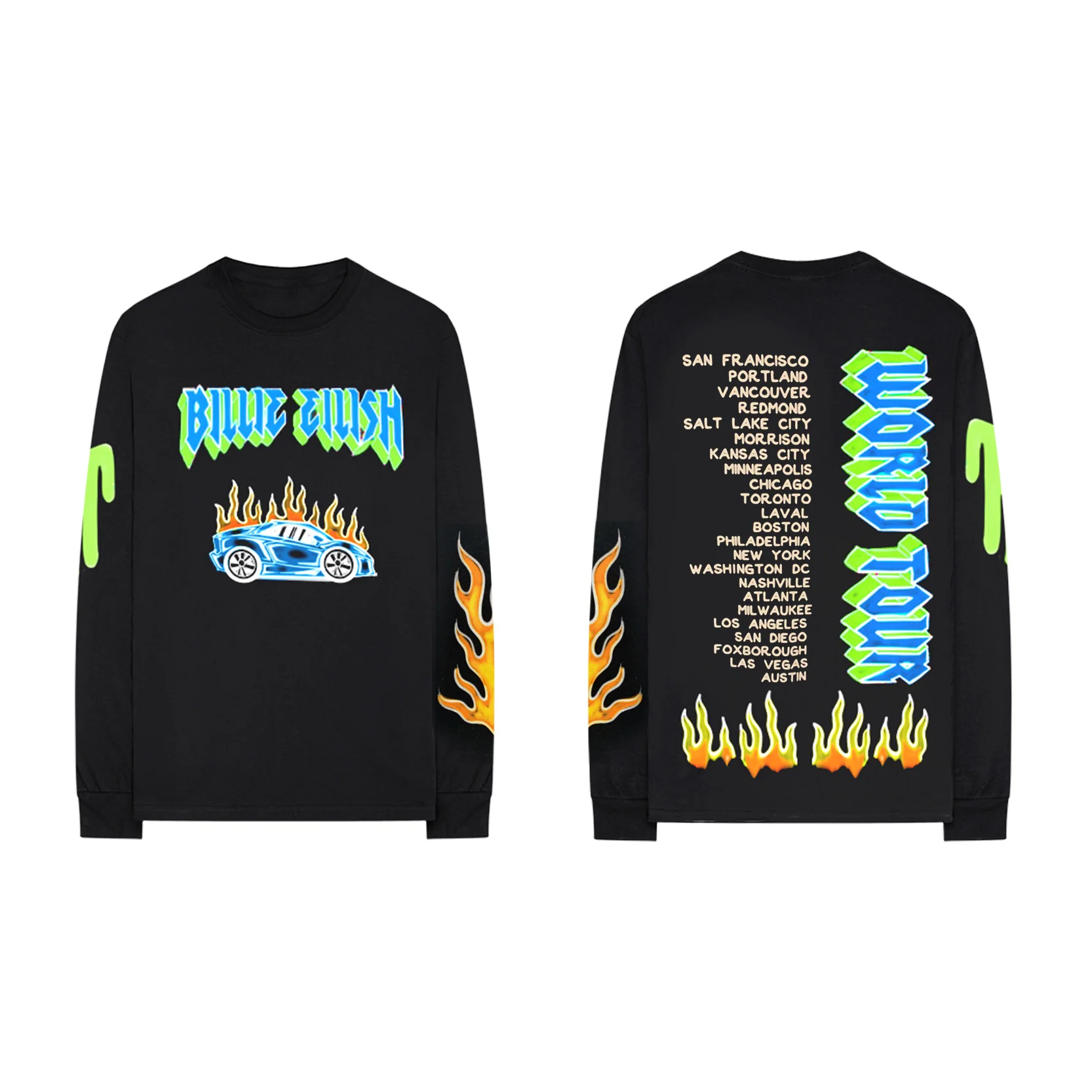 billie eilish world tour sweatshirt