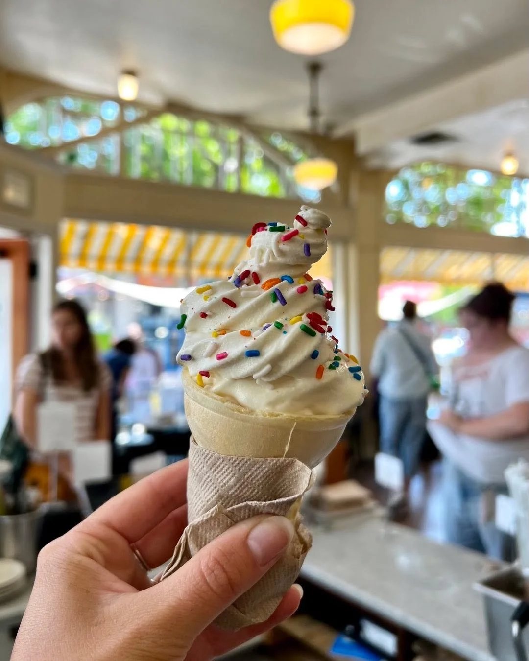 Come cool down this summer with a cup or cone of our @strausmilk organic soft serve!