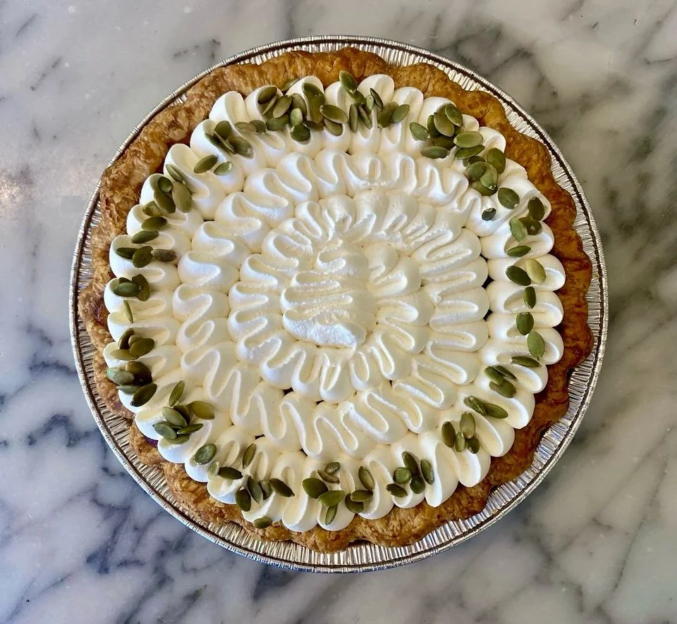 Last call for Thanksgiving pies! 🥧 Friday, Nov 21st is the final day to order. Pumpkin, Apple Crumble, and biscuits, don&rsquo;t miss out! (Bourbon Pecan is already sold out!)