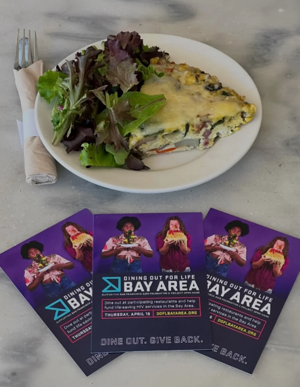 Join us on April 16th for #dineoutendhiv !!
Dine with us and a portion of your bill will go toward supporting free, local HIV prevention and care services through San Francisco AIDS Foundation &amp; Project Open Hand. 
Being a friend and help us give