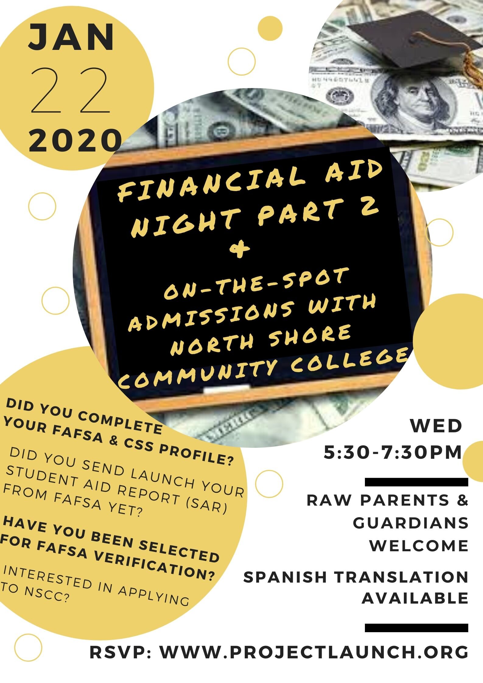 Financial Aid Night Part 2 & On-the-Spot Admissions w/ NSCC
