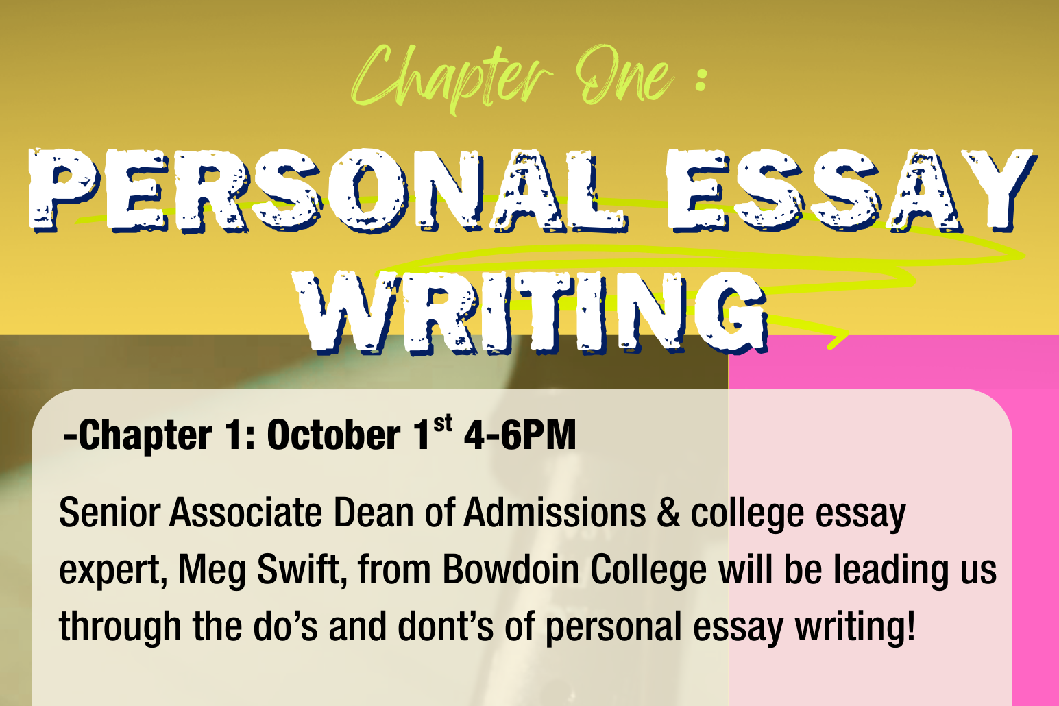 Personal Essay Writing: Chapter 1
