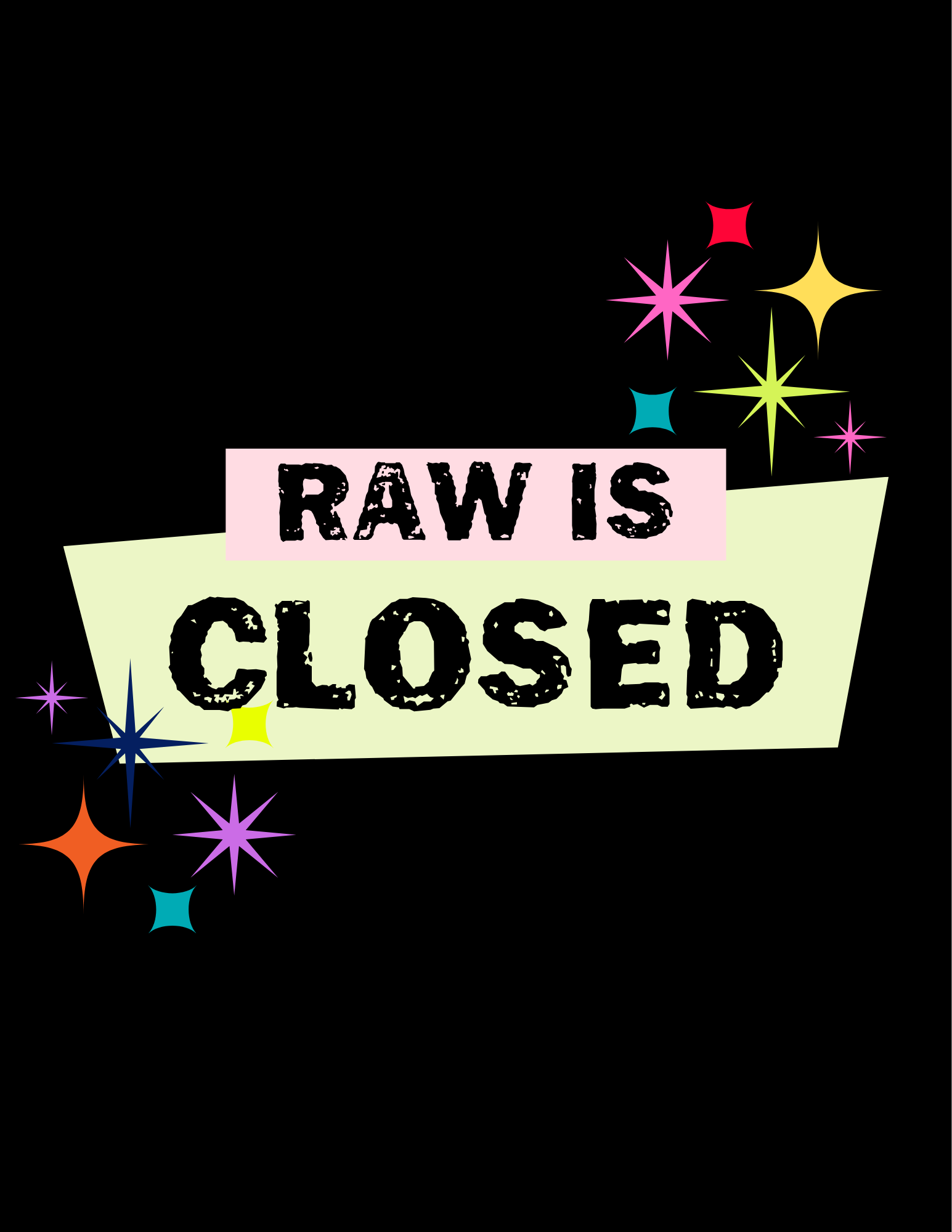 RAW Is Closed