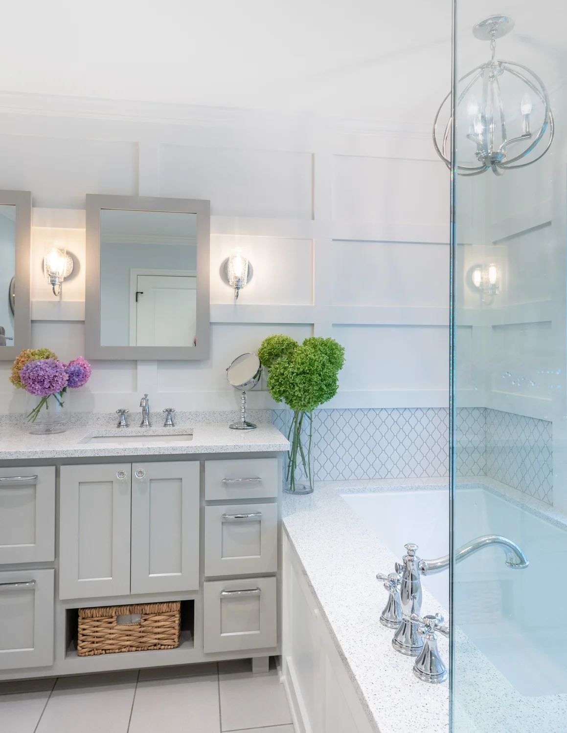 MKE Design Build - fresh & clean bathroom renovation. www.mkedesignbuild.com