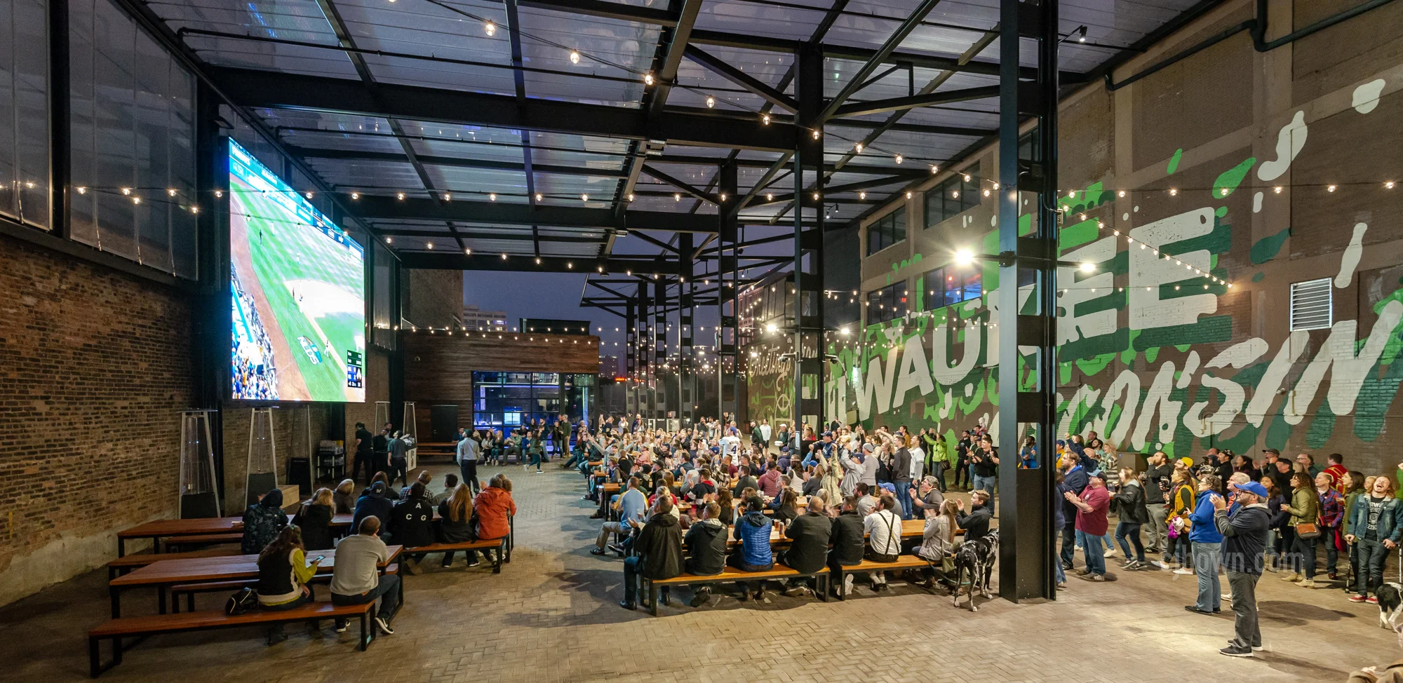 Milwaukee Bucks, Pavillion Opening /Brewers Playoff game @ Fiserv Forum