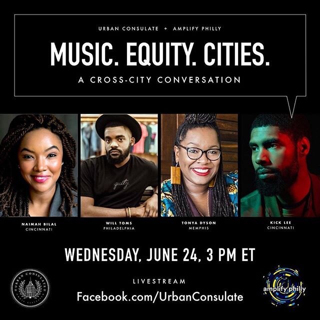 WEDNESDAY 3PM ET on Facebook LIVE :: How has #COVID impacted #artists? What are #antiracist policies to support creatives of color? How is the sustained struggle to dismantle white supremacy making this work more pressing? For #BlackMusicMonth, join 