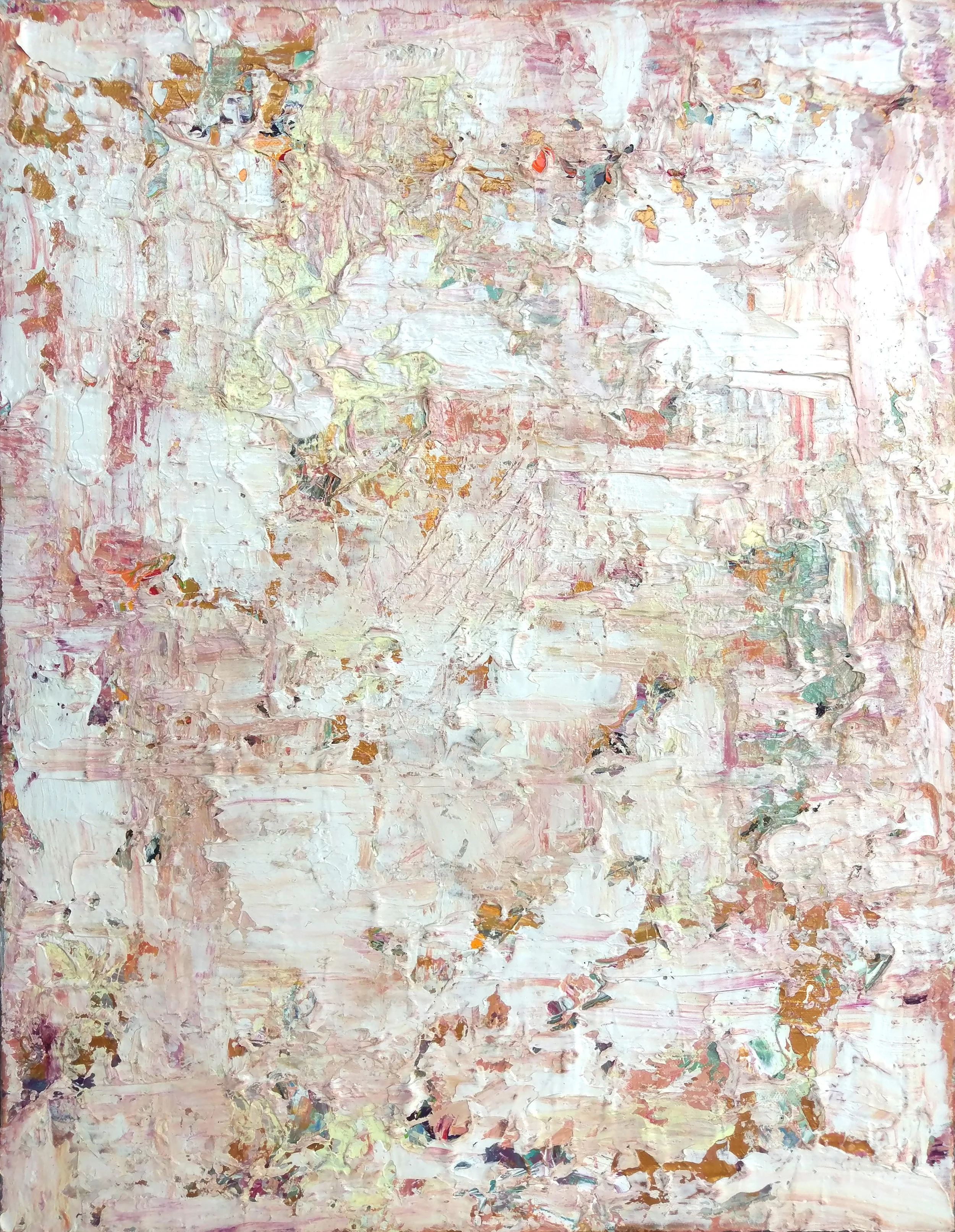  All Secrets Sleep in Winter Clothes  18" x 24"&nbsp;  Acrylic on Canvas  May 2017  Sold 