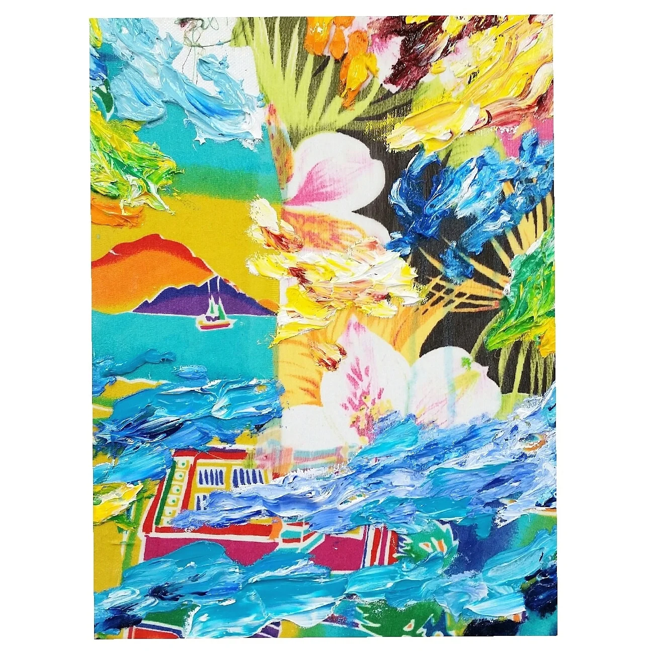 "Polynesia / El Caribe", 12"x 9", 2017