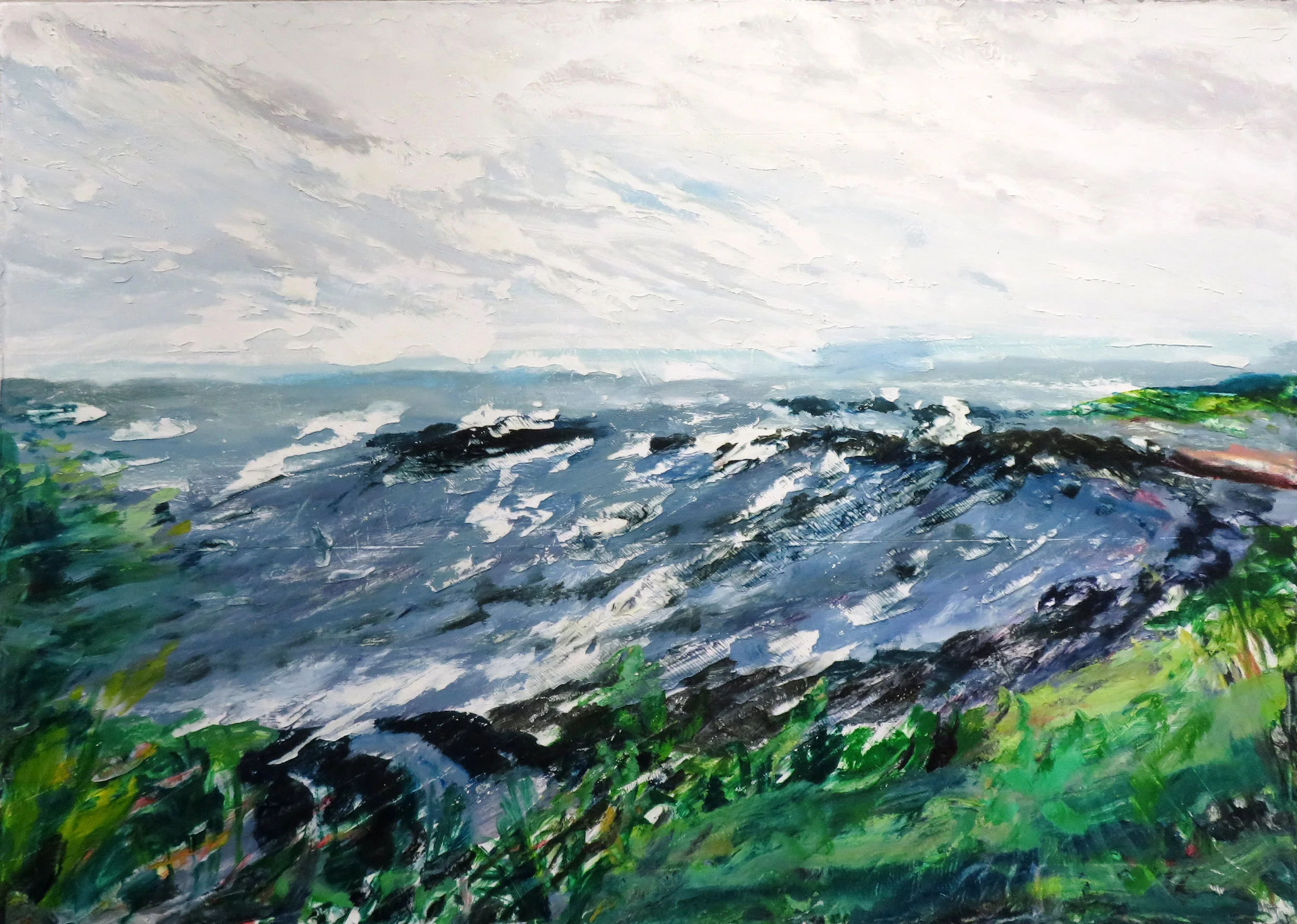 "7:00 AM Sachuest Point - Newport, RI", 30"x 42", 2018