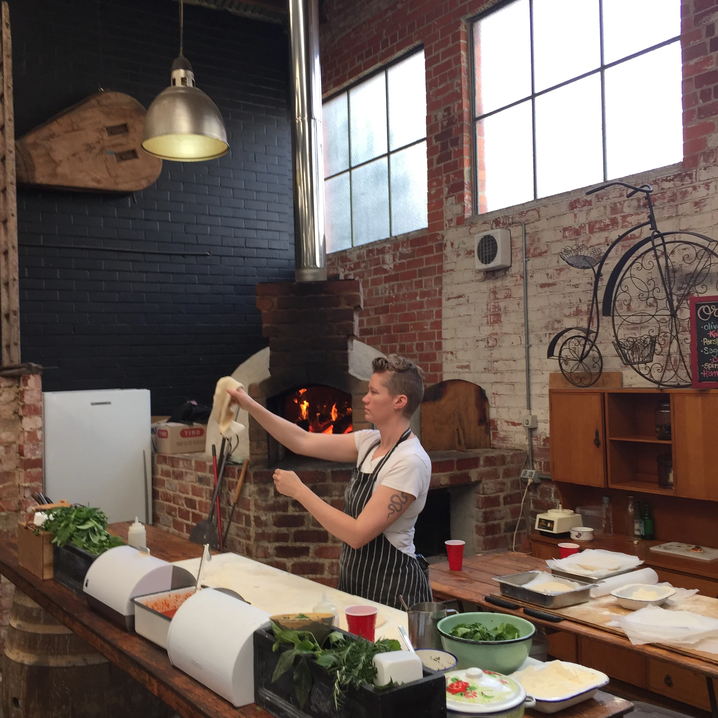 Breakfast Pizza at Market Shed on Holland Street